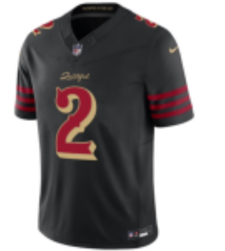 Men San Francisco 49ers #2 Lenoir black Limited Nike NFL 2025 Jersey 06